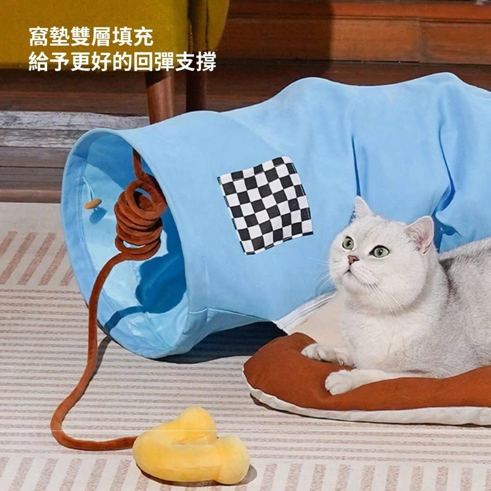 【ZEZE 哲哲】復古電話寵物隧道床:圖片 5