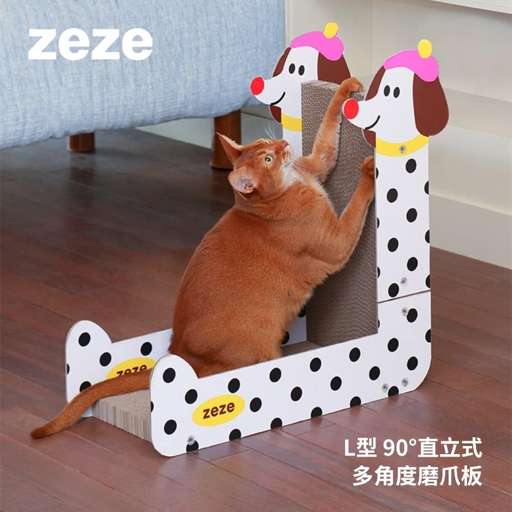 【zeze 哲哲】麥丁犬直立瓦楞紙抓板:圖片 2