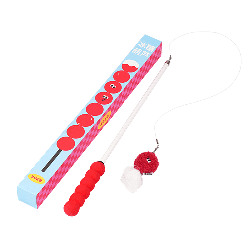 【zeze 哲哲】糖葫蘆逗貓棒(吊件款)