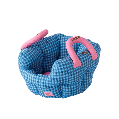 【ZEZE 哲哲】塔塔手提寵物車載床(藍)